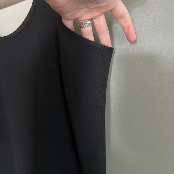 Emerson Fry Ponte Layering Dress Black‎ Racerback Size 2 LBD Classic Minimalist - Picture 11 of 16